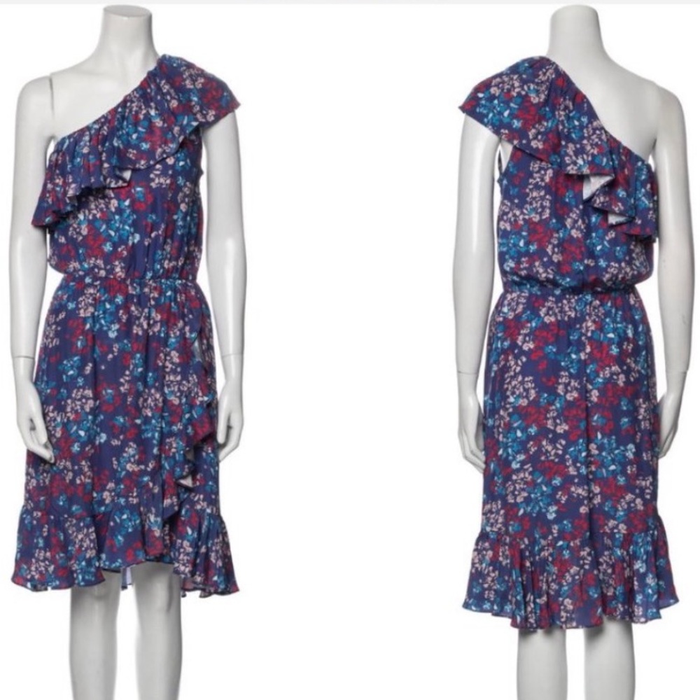One shoulder ruffle dress by Parker